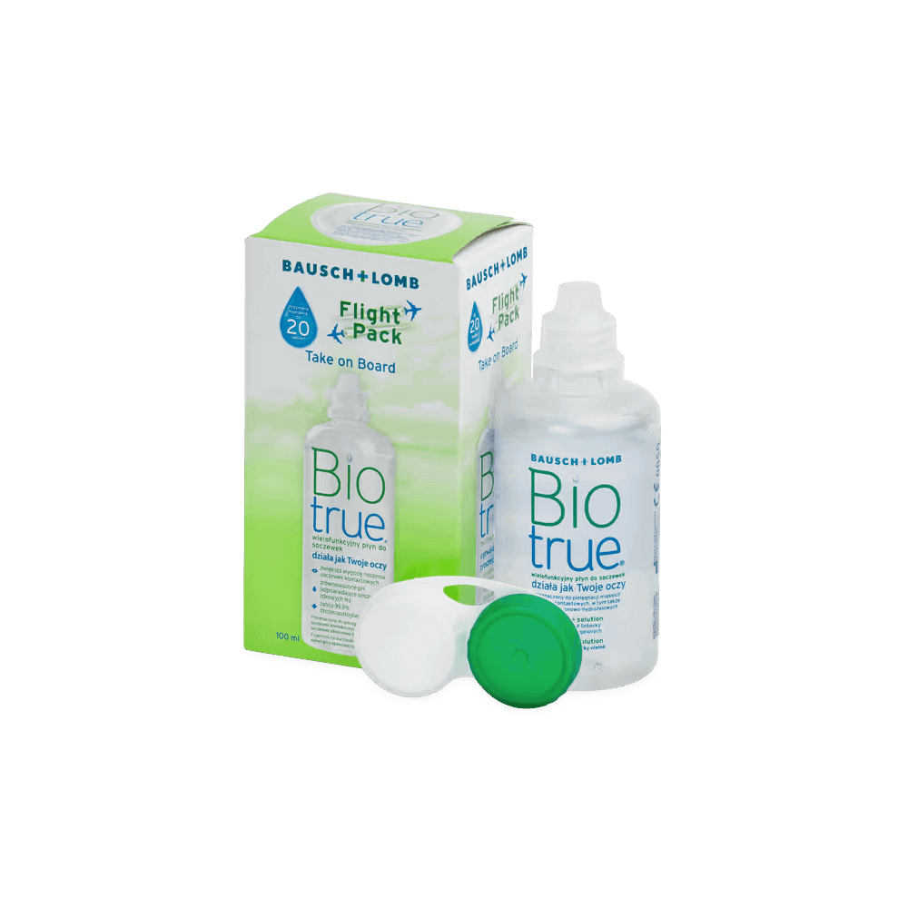 Biotrue 100 ml Flight Pack s pouzdrem